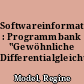 Softwareinformation : Programmbank "Gewöhnliche Differentialgleichungen"